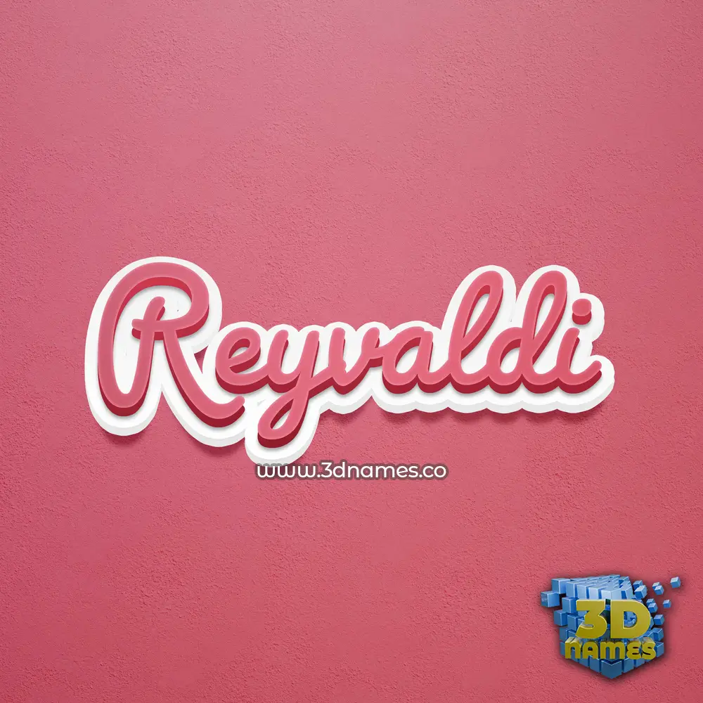 reyvaldi in Red Scribble style - 3D name wallpaper reyvaldi in Red Scribble style - 3D name wallpaper