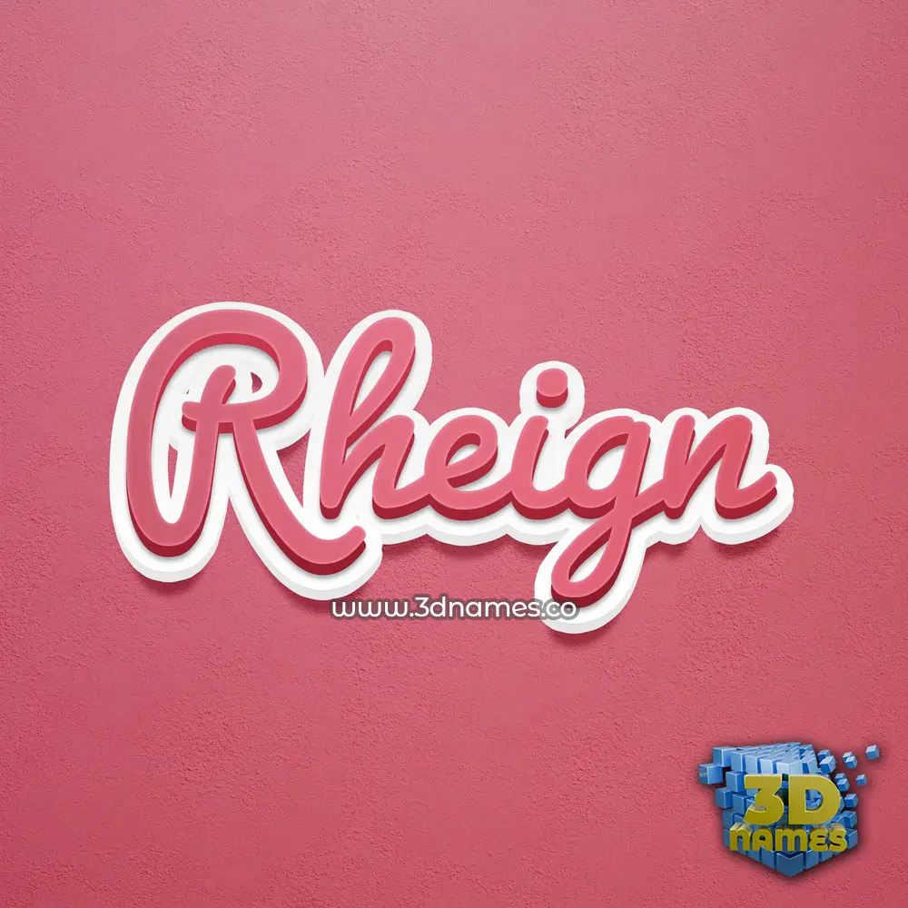 rheign in Red Scribble style - 3D name wallpaper rheign in Red Scribble style - 3D name wallpaper