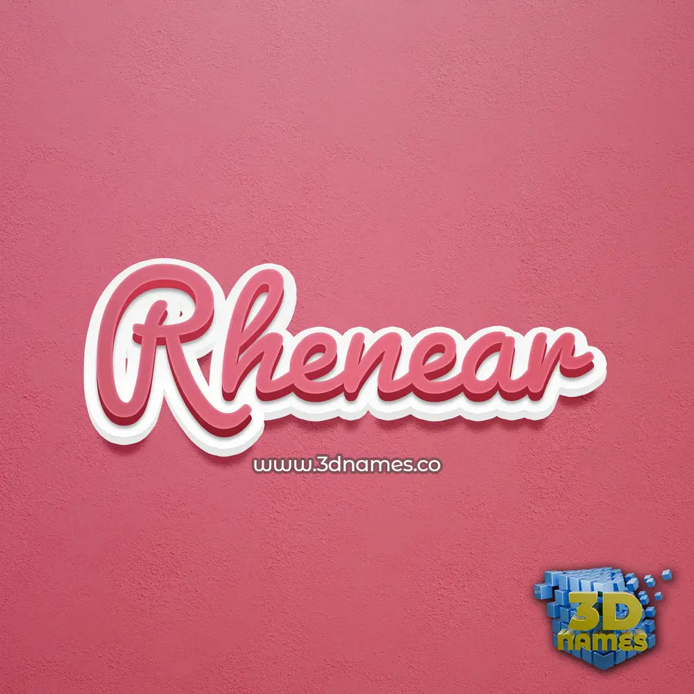 rhenear in Red Scribble style - 3D name wallpaper rhenear in Red Scribble style - 3D name wallpaper