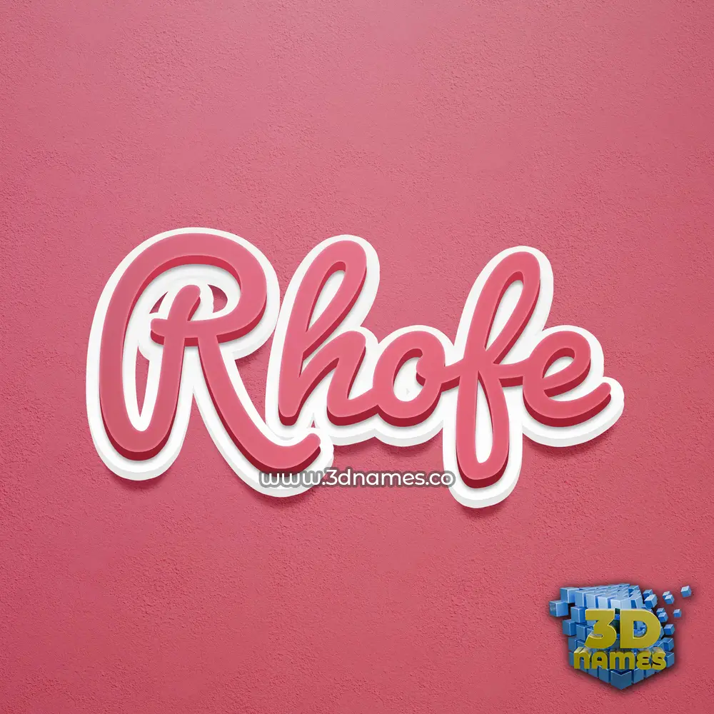 rhofe in Red Scribble style - 3D name wallpaper rhofe in Red Scribble style - 3D name wallpaper