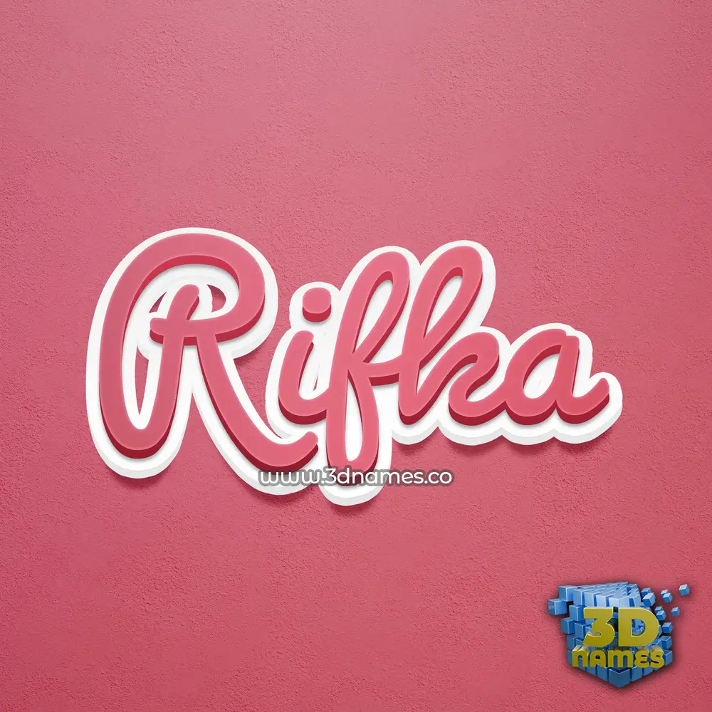 rifka in Red Scribble style - 3D name wallpaper rifka in Red Scribble style - 3D name wallpaper