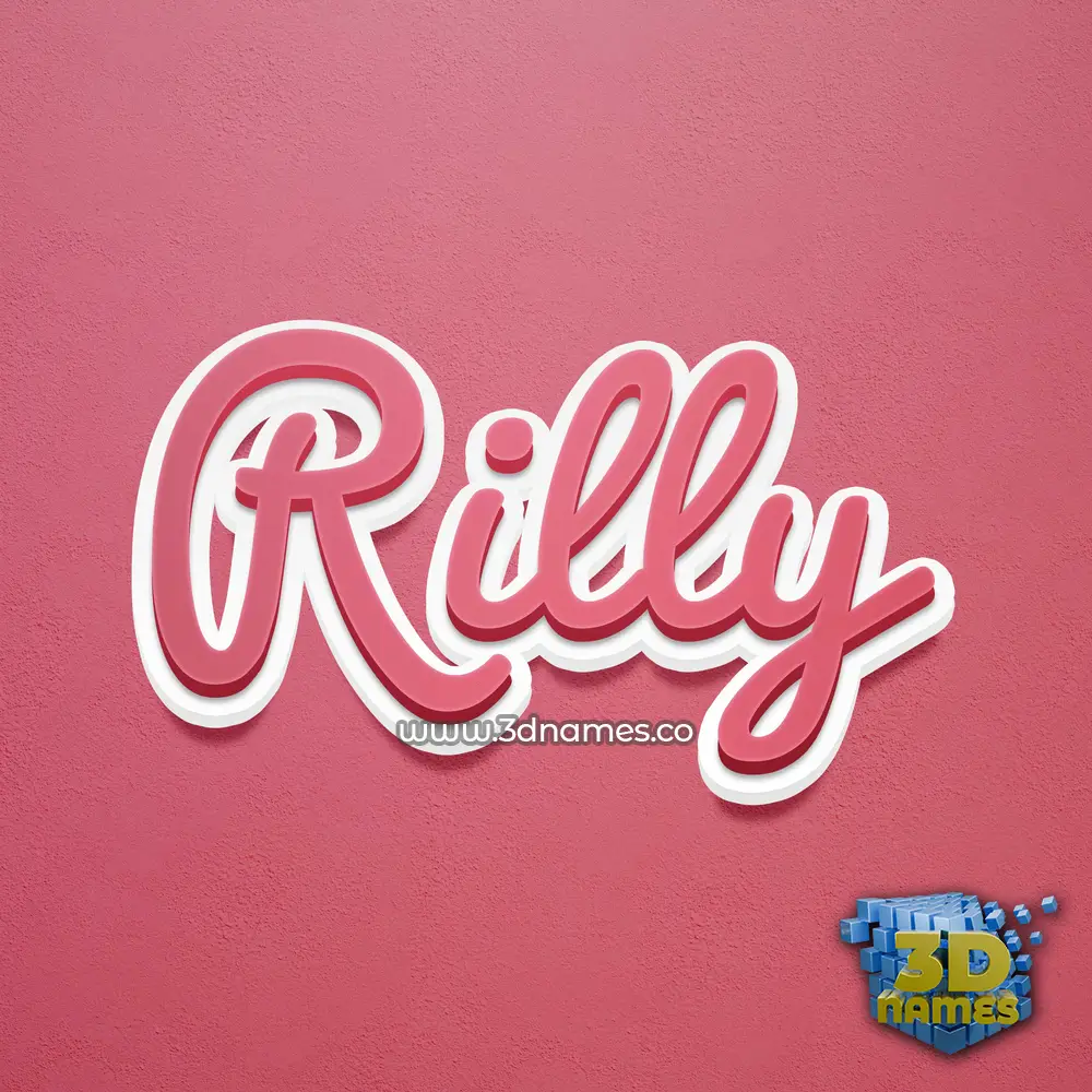 rilly in Red Scribble style - 3D name wallpaper rilly in Red Scribble style - 3D name wallpaper