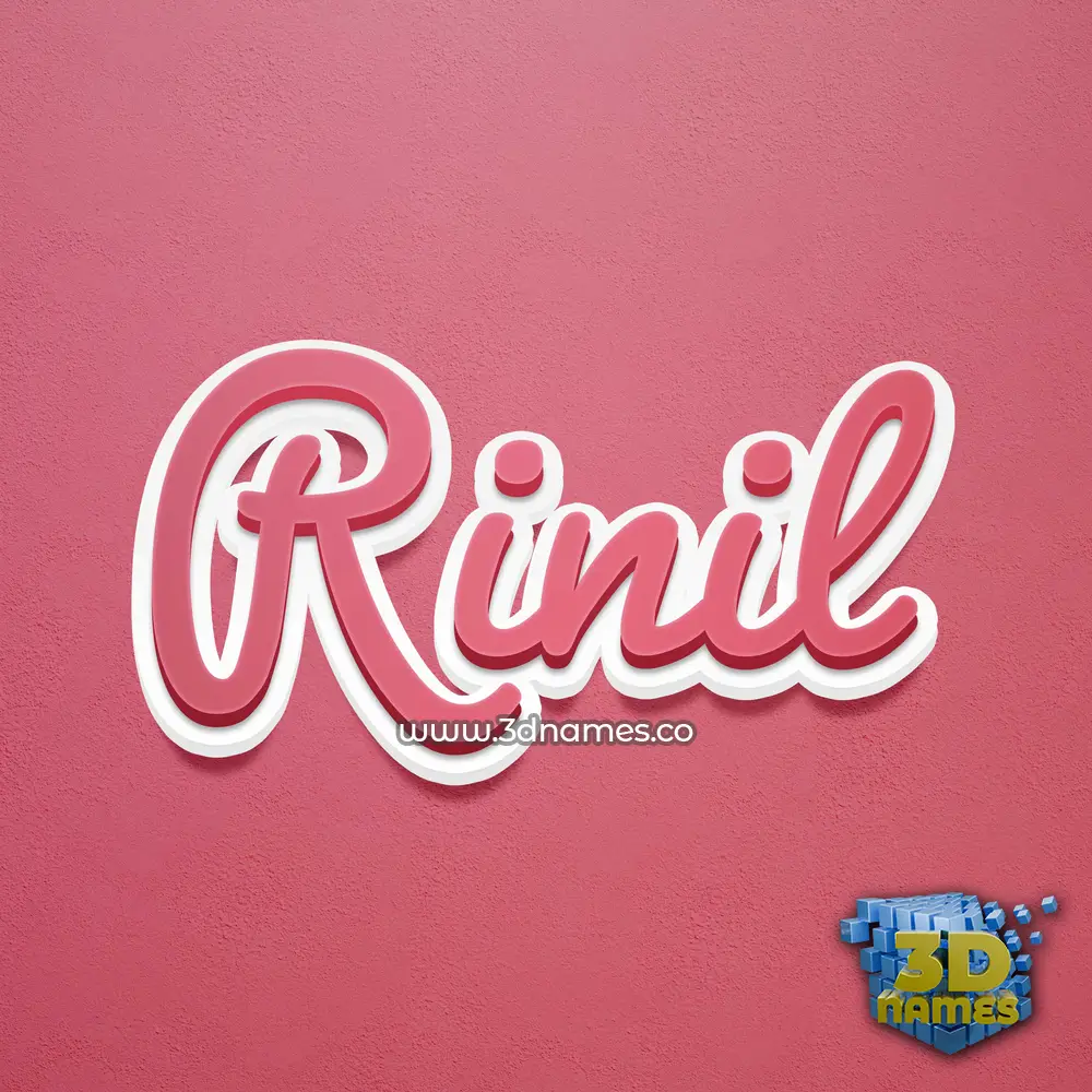 rinil in Red Scribble style - 3D name wallpaper rinil in Red Scribble style - 3D name wallpaper