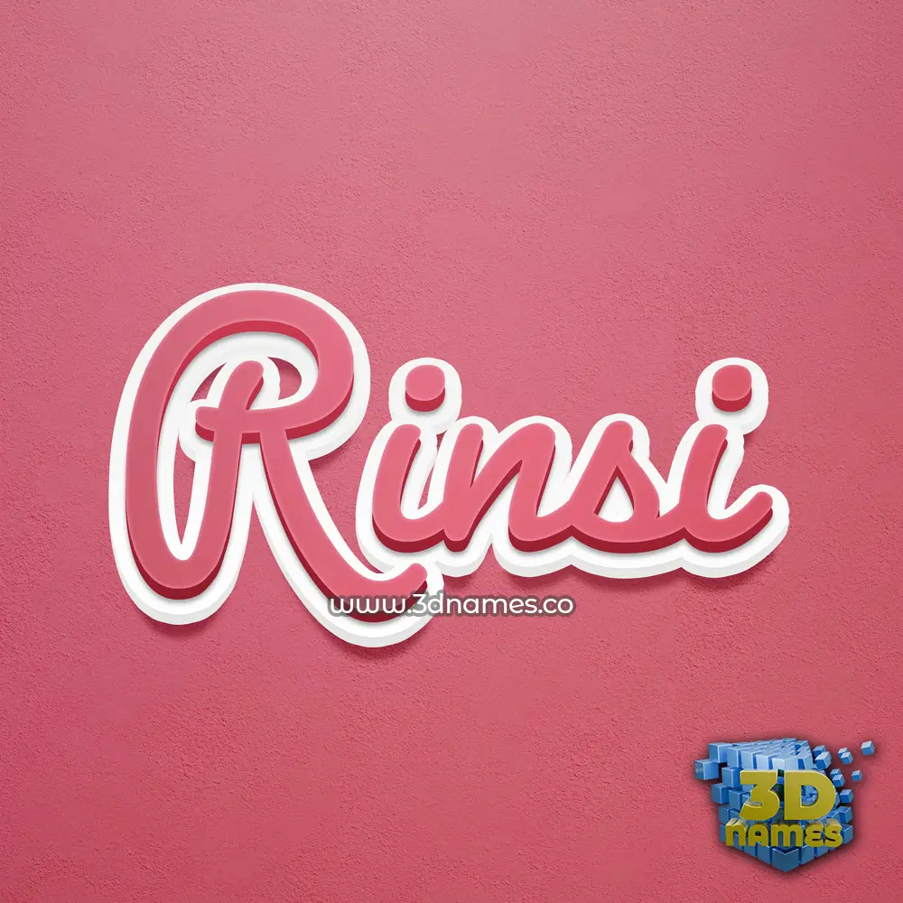 rinsi in Red Scribble style - 3D name wallpaper rinsi in Red Scribble style - 3D name wallpaper
