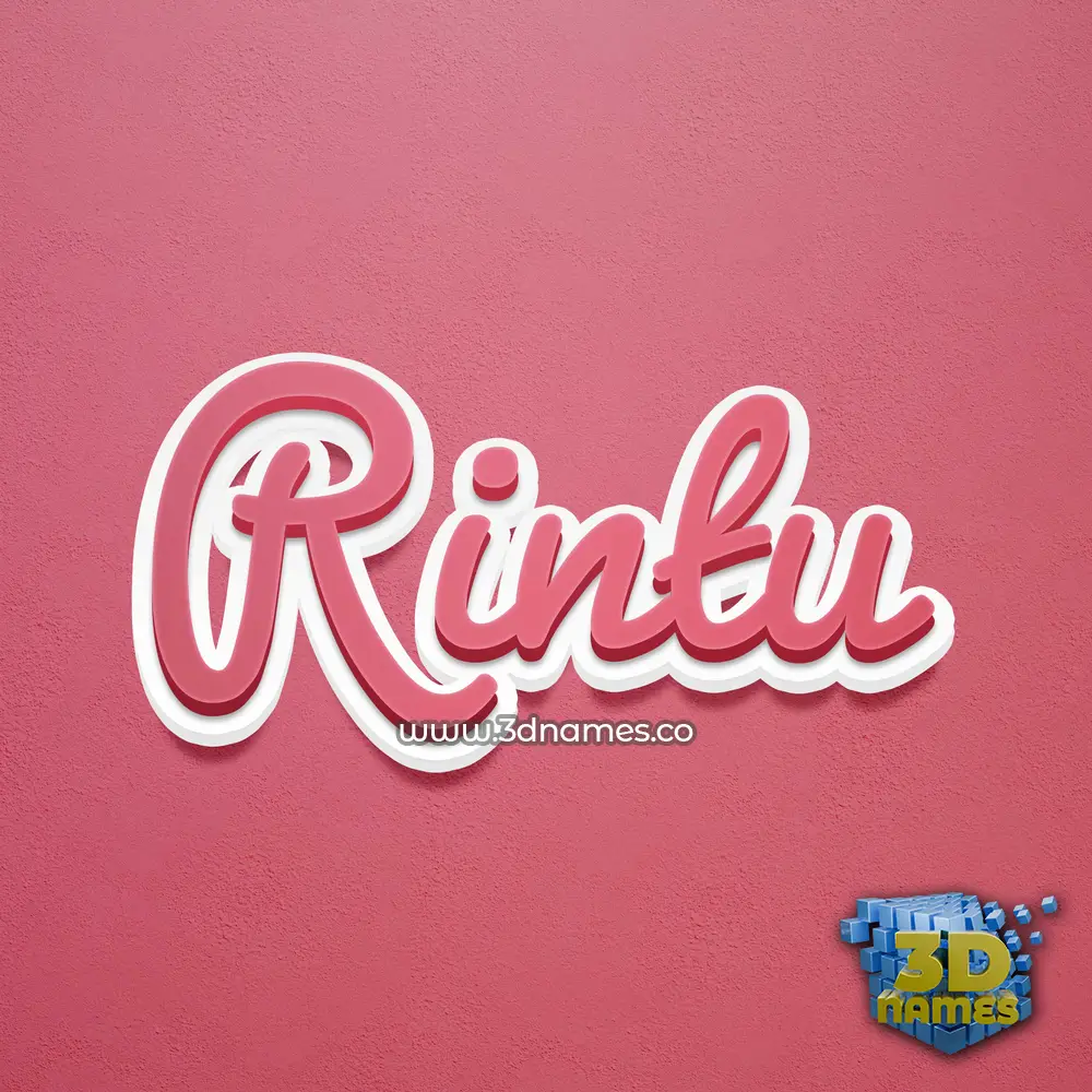 rintu in Red Scribble style - 3D name wallpaper rintu in Red Scribble style - 3D name wallpaper