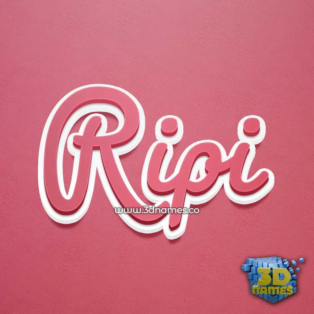 ripi in Red Scribble style - 3D name wallpaper ripi in Red Scribble style - 3D name wallpaper