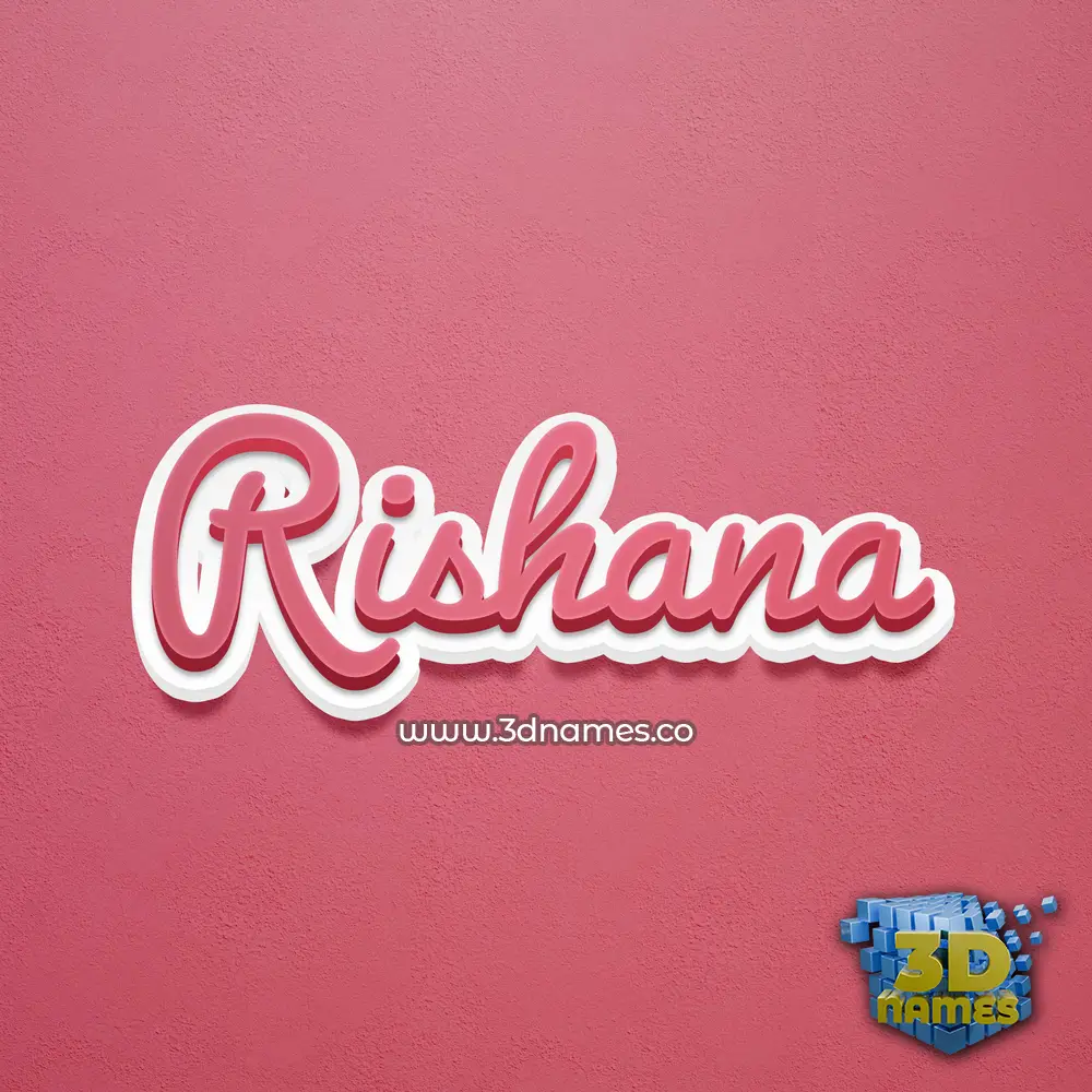 rishana in Red Scribble style - 3D name wallpaper rishana in Red Scribble style - 3D name wallpaper