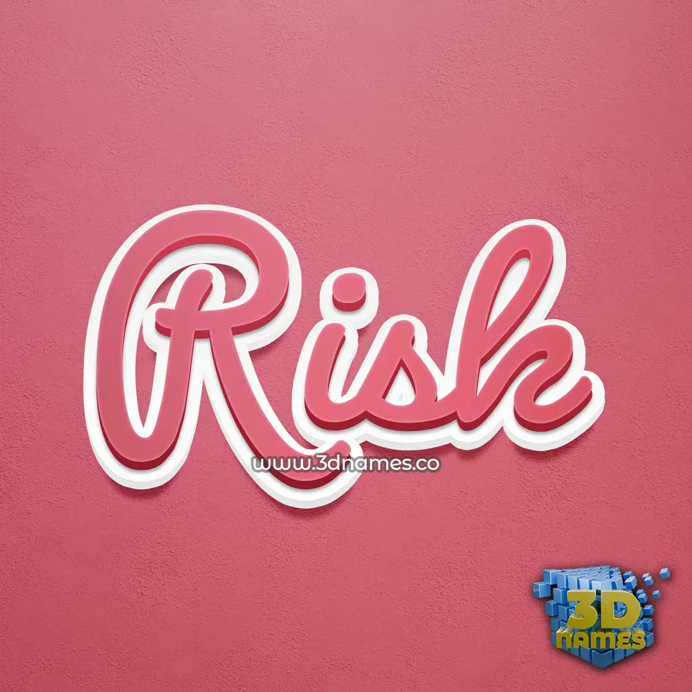 risk in Red Scribble style - 3D name wallpaper risk in Red Scribble style - 3D name wallpaper