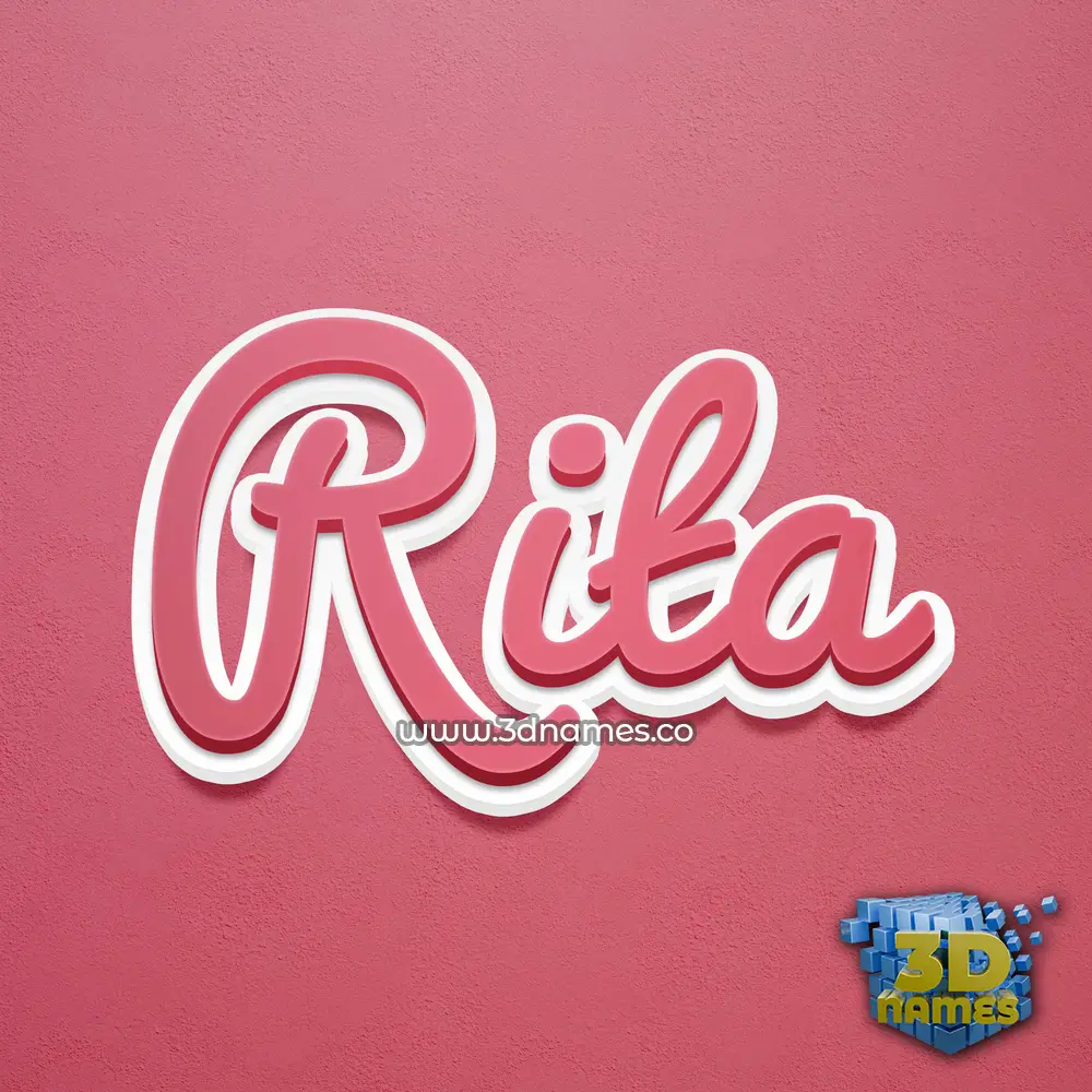 rita in Red Scribble style - 3D name wallpaper rita in Red Scribble style - 3D name wallpaper