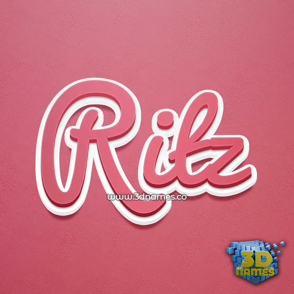 ritz in Red Scribble style - 3D name wallpaper ritz in Red Scribble style - 3D name wallpaper