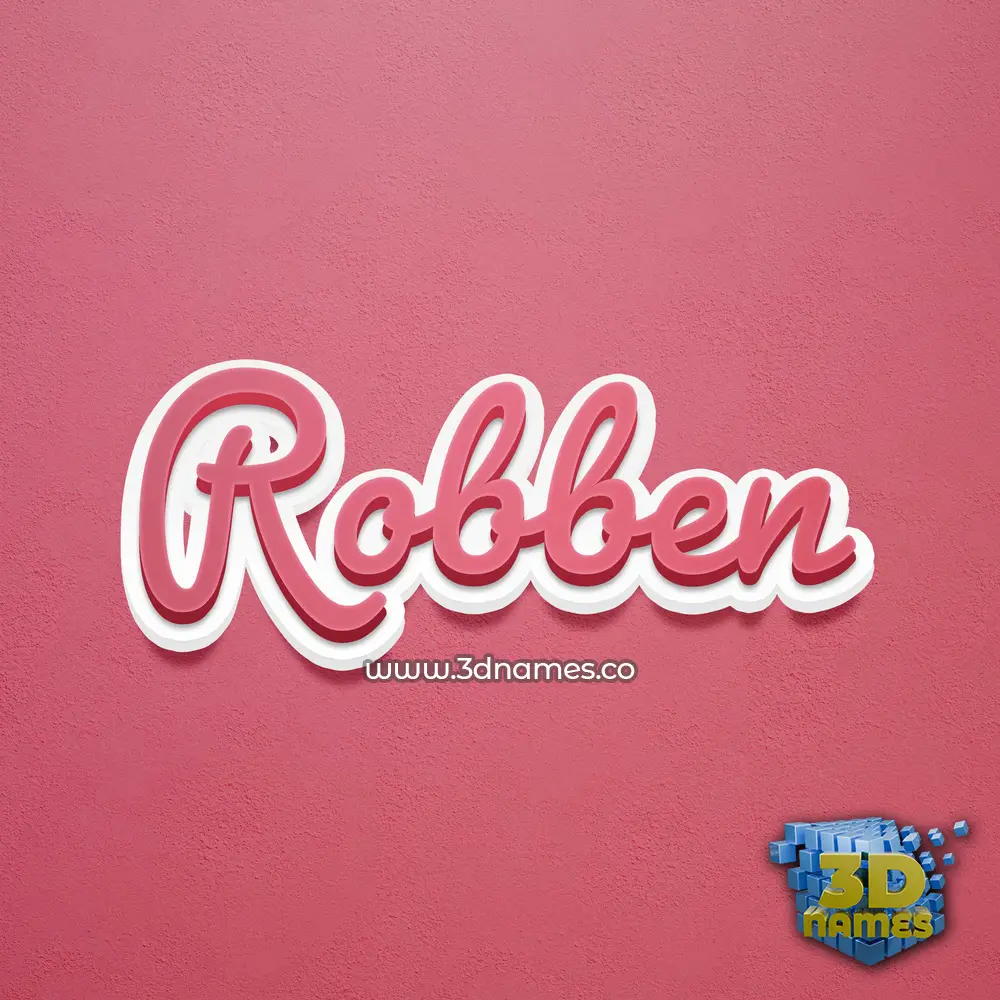 robben in Red Scribble style - 3D name wallpaper robben in Red Scribble style - 3D name wallpaper