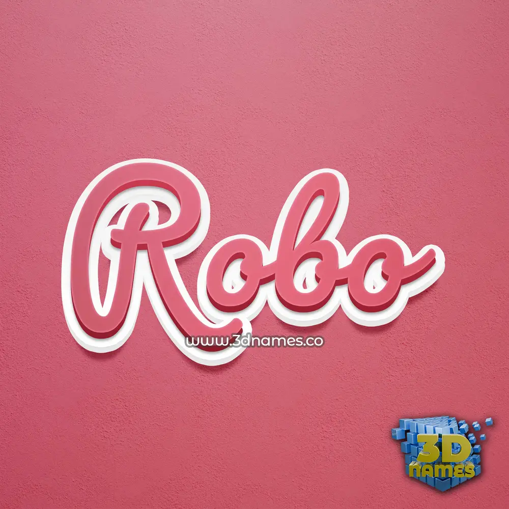 robo in Red Scribble style - 3D name wallpaper robo in Red Scribble style - 3D name wallpaper