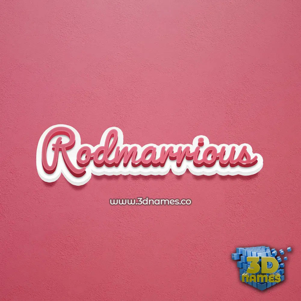 rodmarrious in Red Scribble style - 3D name wallpaper rodmarrious in Red Scribble style - 3D name wallpaper