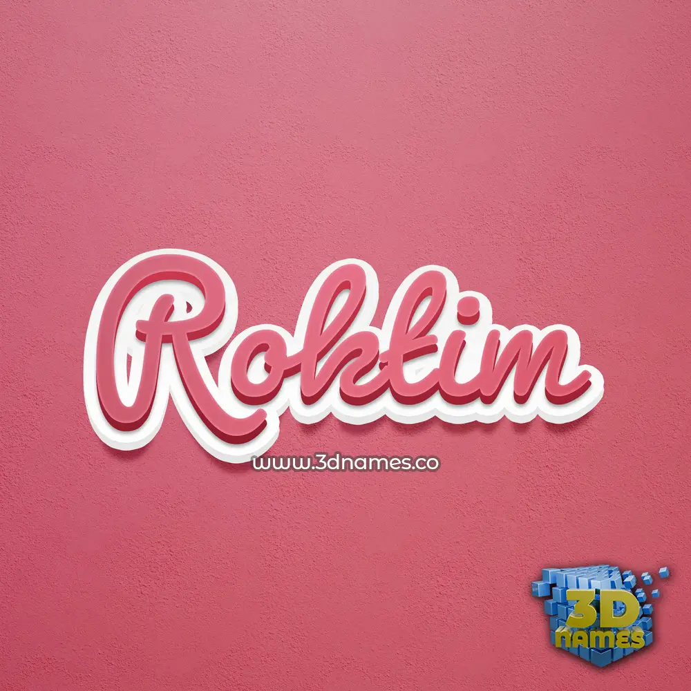 roktim in Red Scribble style - 3D name wallpaper roktim in Red Scribble style - 3D name wallpaper