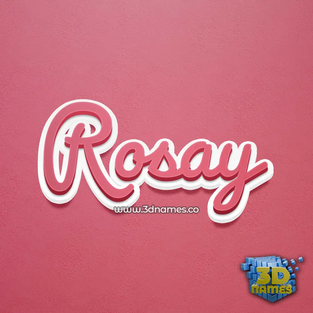 rosay in Red Scribble style - 3D name wallpaper rosay in Red Scribble style - 3D name wallpaper