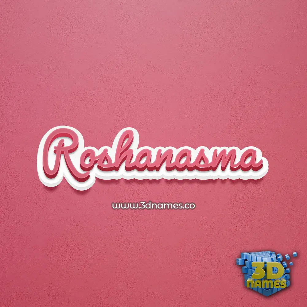 roshanasma in Red Scribble style - 3D name wallpaper roshanasma in Red Scribble style - 3D name wallpaper
