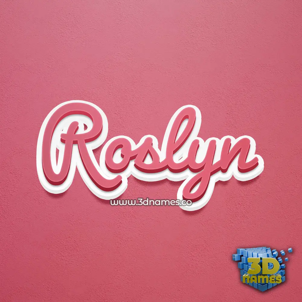 roslyn in Red Scribble style - 3D name wallpaper roslyn in Red Scribble style - 3D name wallpaper