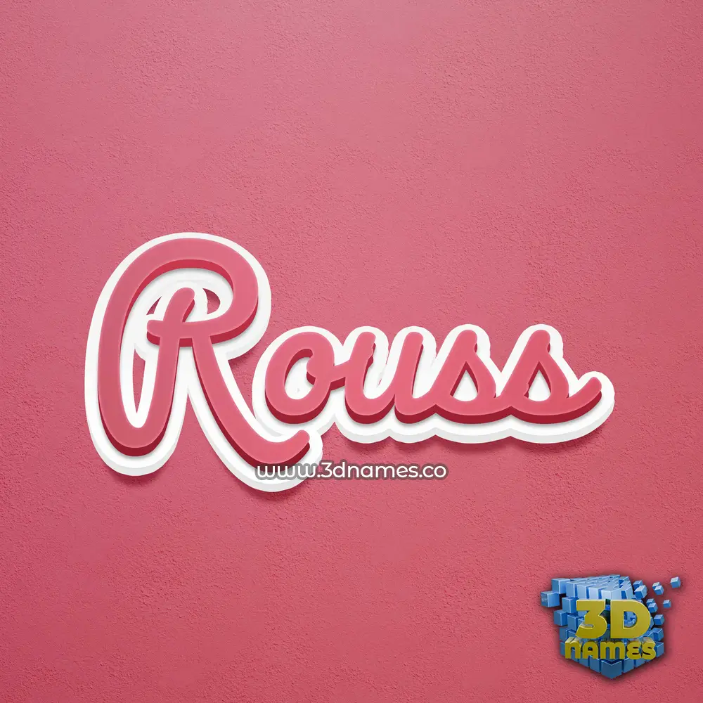 rouss in Red Scribble style - 3D name wallpaper rouss in Red Scribble style - 3D name wallpaper