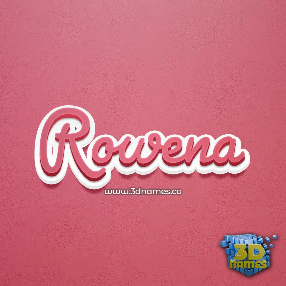 rowena in Red Scribble style - 3D name wallpaper rowena in Red Scribble style - 3D name wallpaper