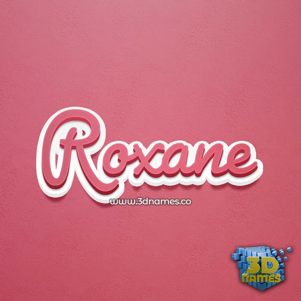 roxane in Red Scribble style - 3D name wallpaper roxane in Red Scribble style - 3D name wallpaper