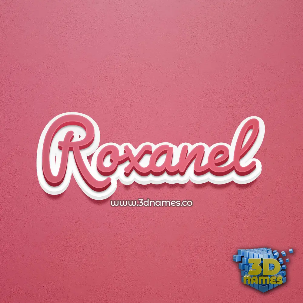 roxanel in Red Scribble style - 3D name wallpaper roxanel in Red Scribble style - 3D name wallpaper