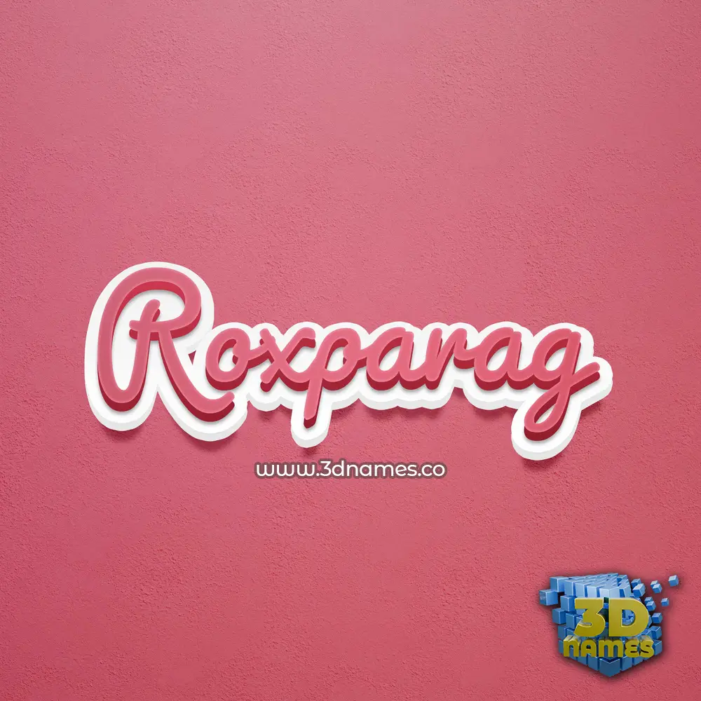 roxparag in Red Scribble style - 3D name wallpaper roxparag in Red Scribble style - 3D name wallpaper