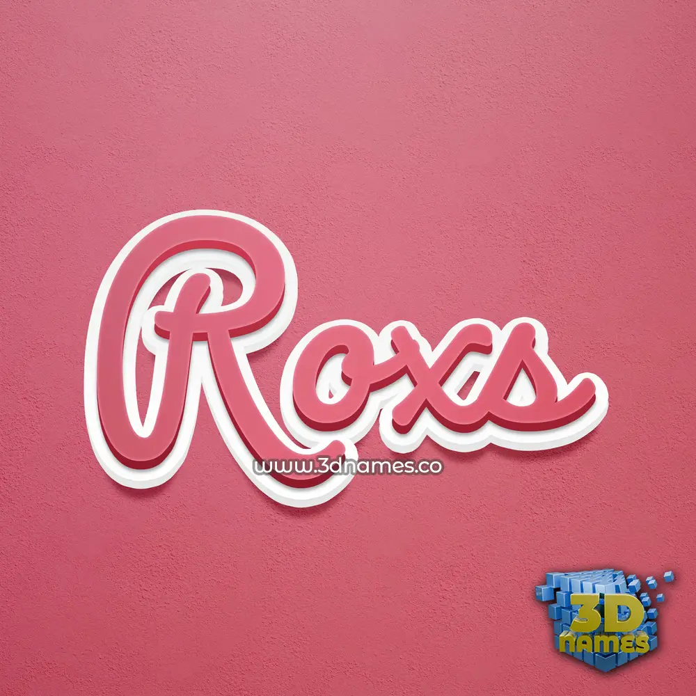 roxs in Red Scribble style - 3D name wallpaper roxs in Red Scribble style - 3D name wallpaper