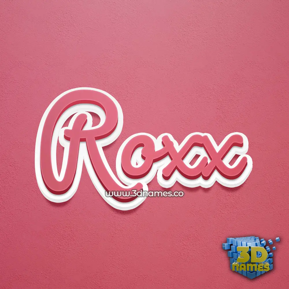 roxx in Red Scribble style - 3D name wallpaper roxx in Red Scribble style - 3D name wallpaper