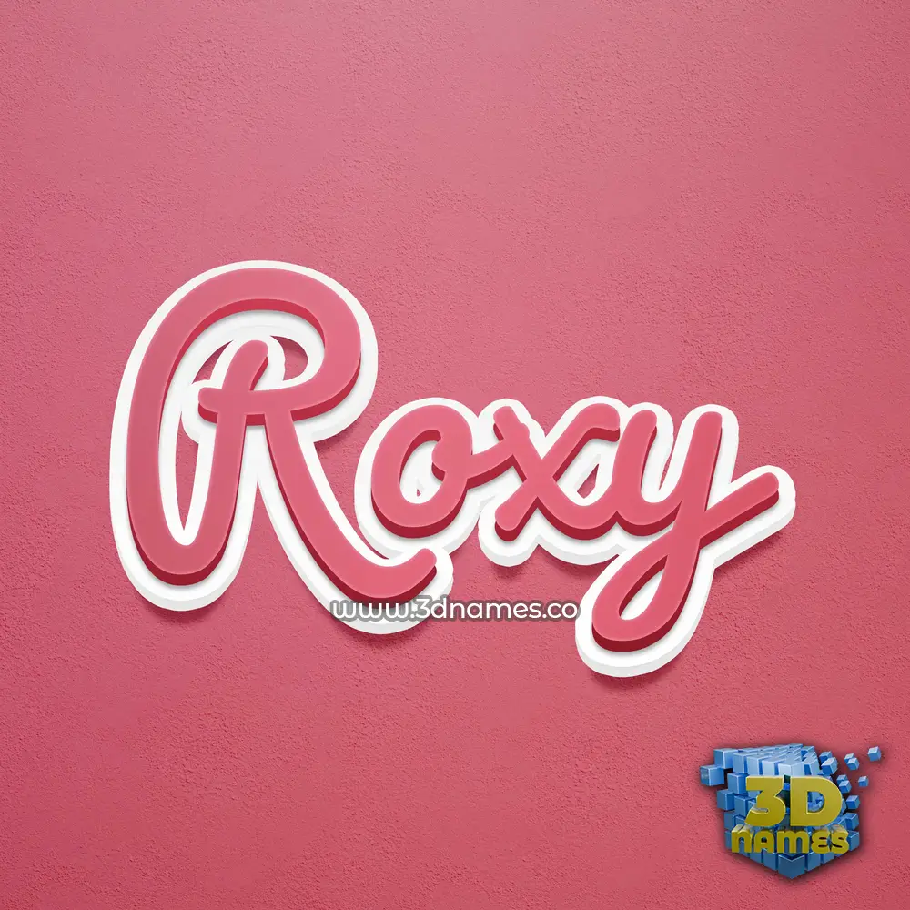 roxy in Red Scribble style - 3D name wallpaper roxy in Red Scribble style - 3D name wallpaper