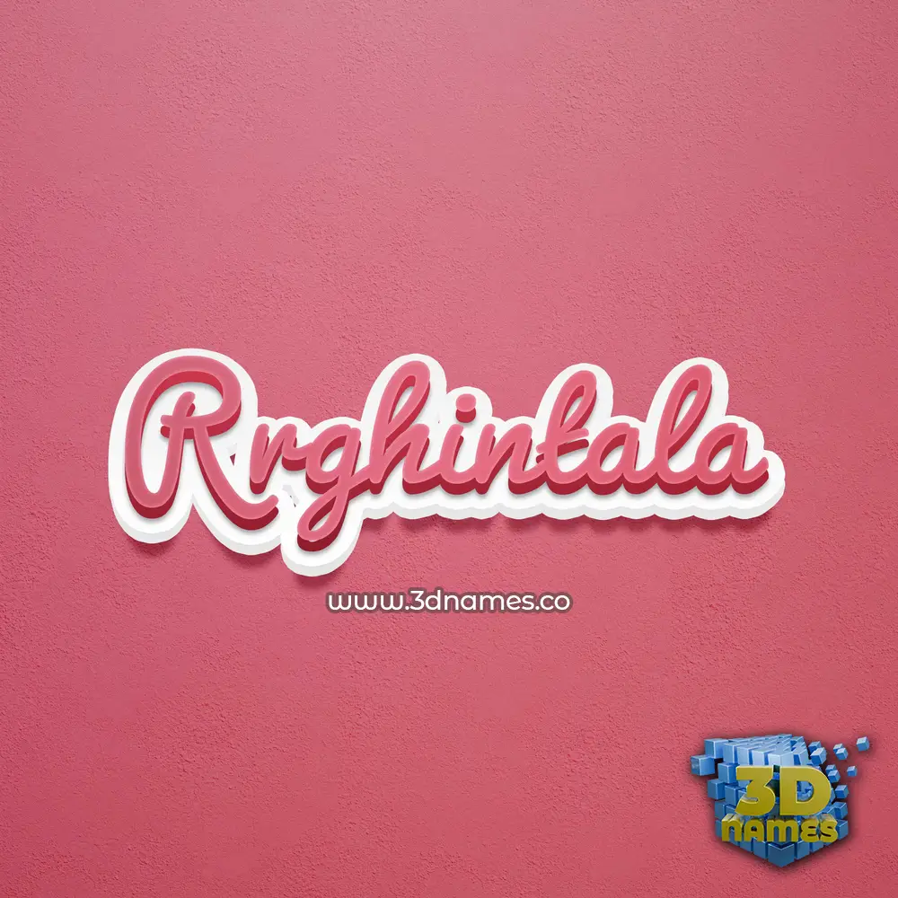 rrghintala in Red Scribble style - 3D name wallpaper rrghintala in Red Scribble style - 3D name wallpaper