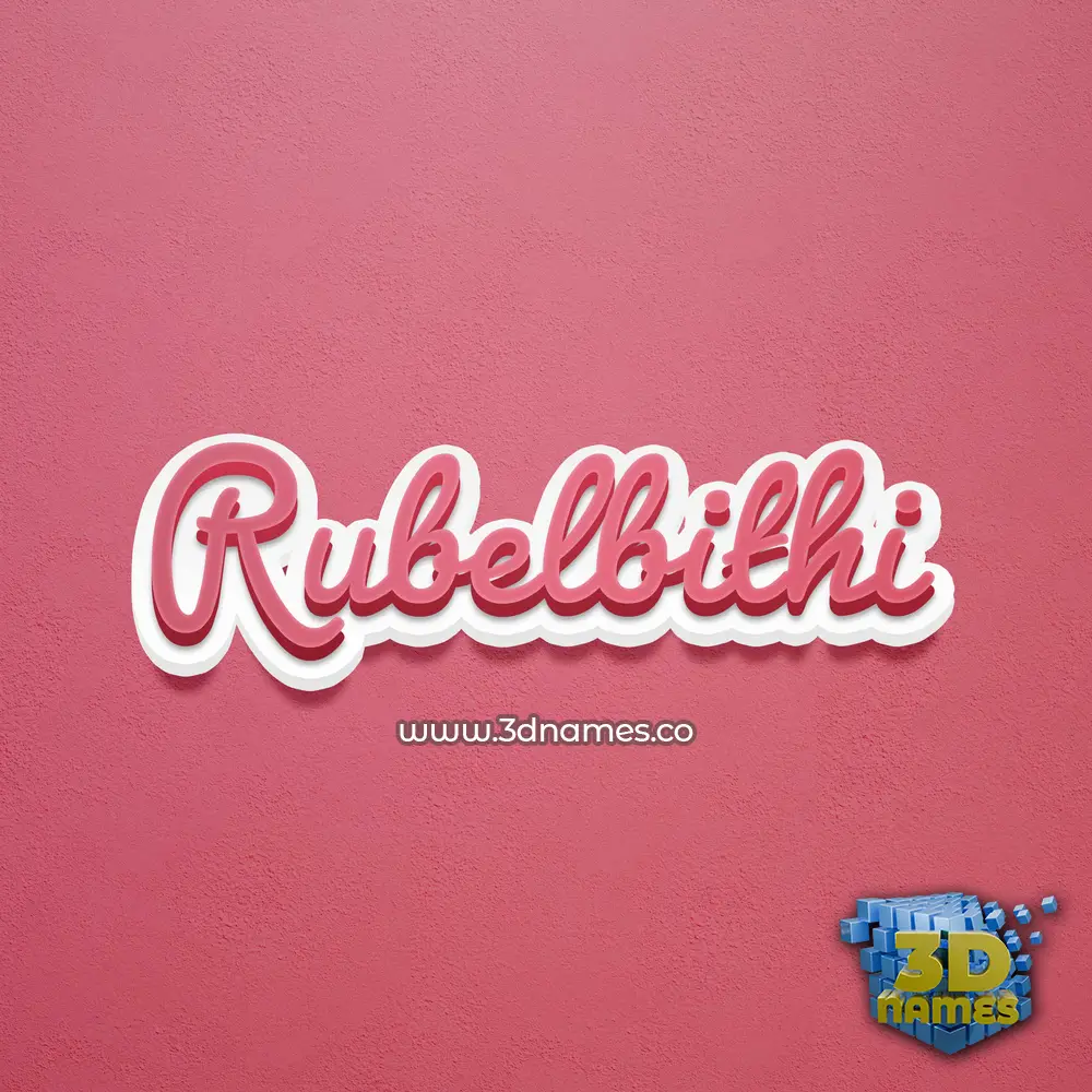 rubelbithi in Red Scribble style - 3D name wallpaper rubelbithi in Red Scribble style - 3D name wallpaper
