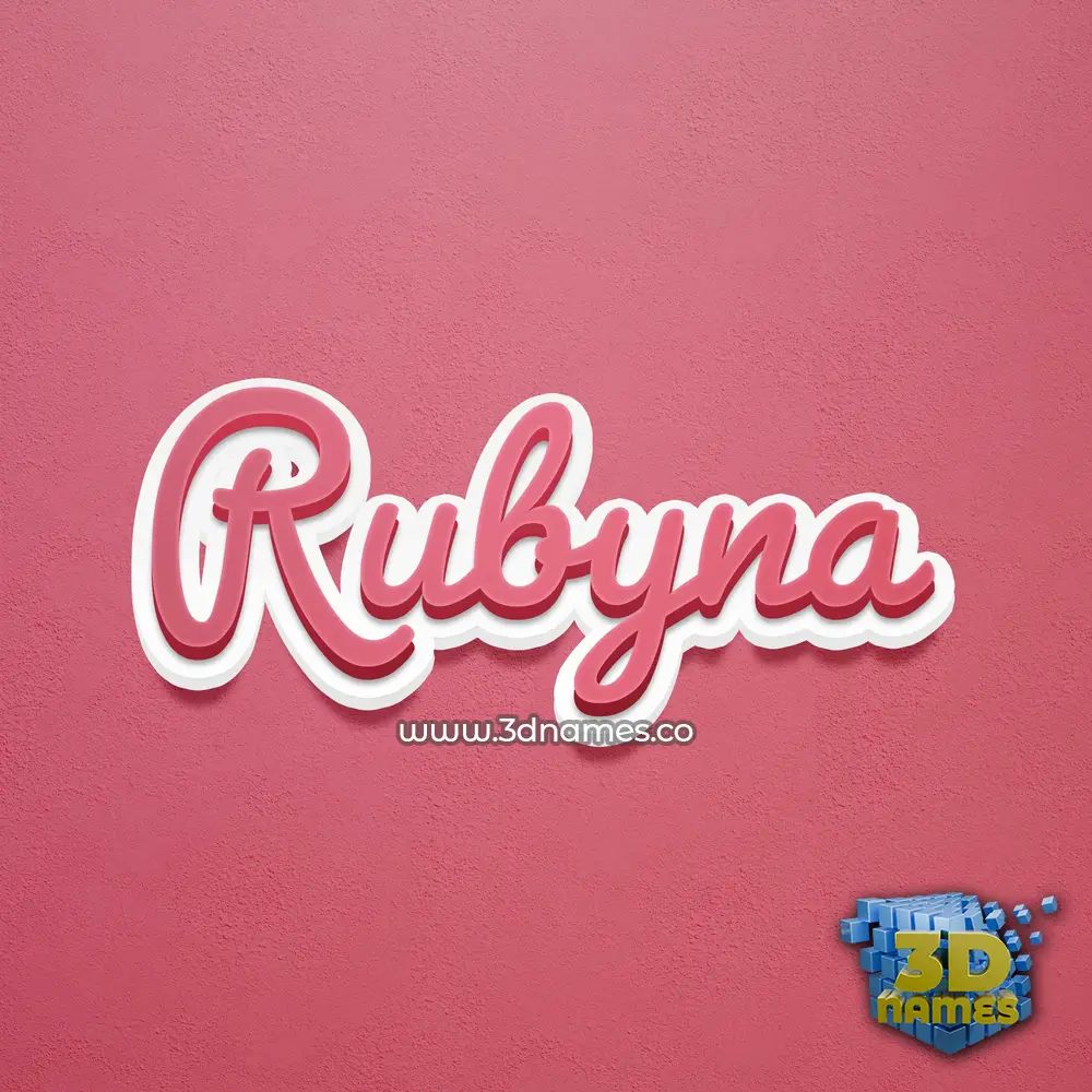rubyna in Red Scribble style - 3D name wallpaper rubyna in Red Scribble style - 3D name wallpaper