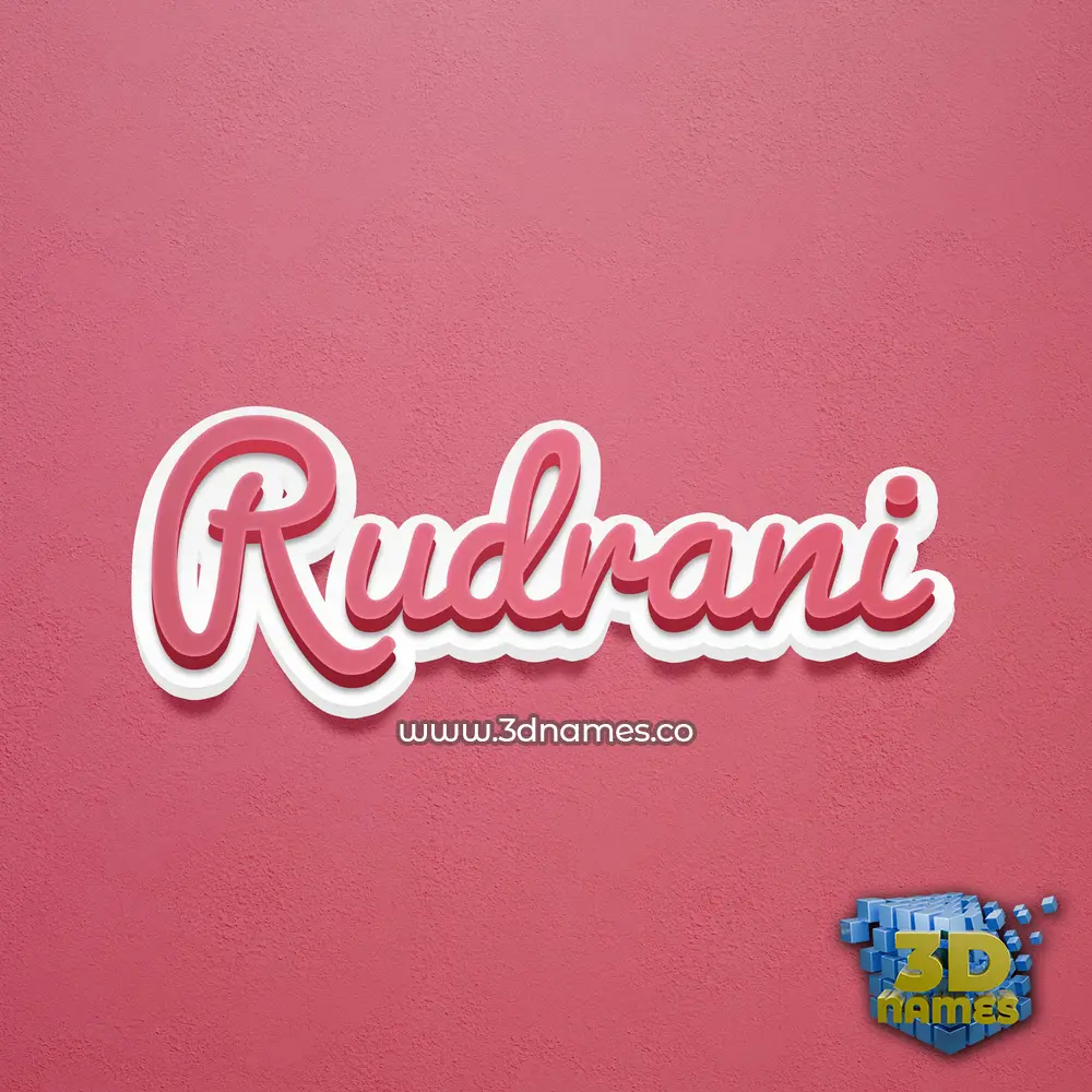 rudrani in Red Scribble style - 3D name wallpaper rudrani in Red Scribble style - 3D name wallpaper