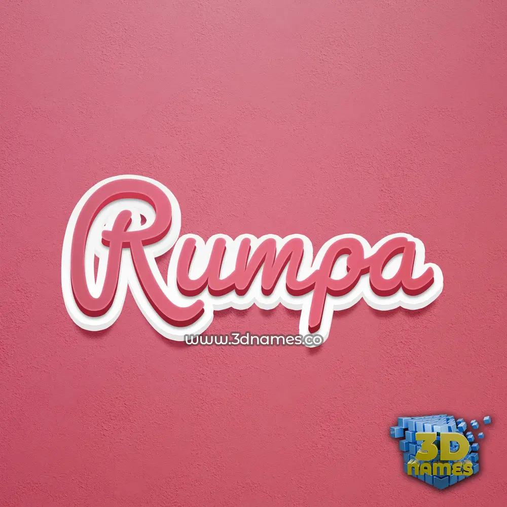 rumpa in Red Scribble style - 3D name wallpaper rumpa in Red Scribble style - 3D name wallpaper