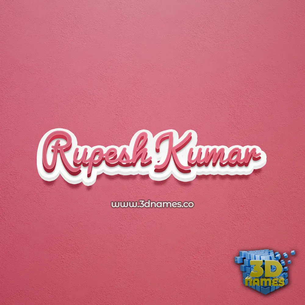 rupesh kumar in Red Scribble style - 3D name wallpaper rupesh kumar in Red Scribble style - 3D name wallpaper