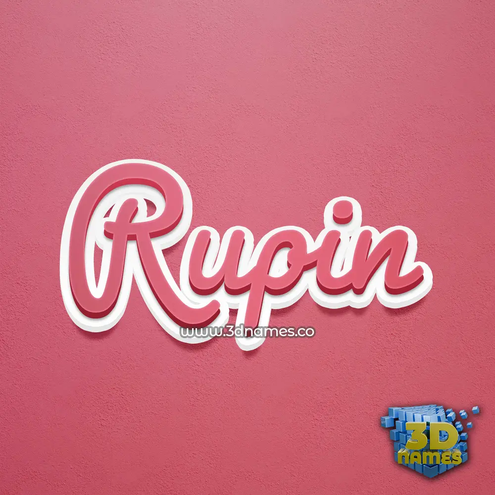 rupin in Red Scribble style - 3D name wallpaper rupin in Red Scribble style - 3D name wallpaper