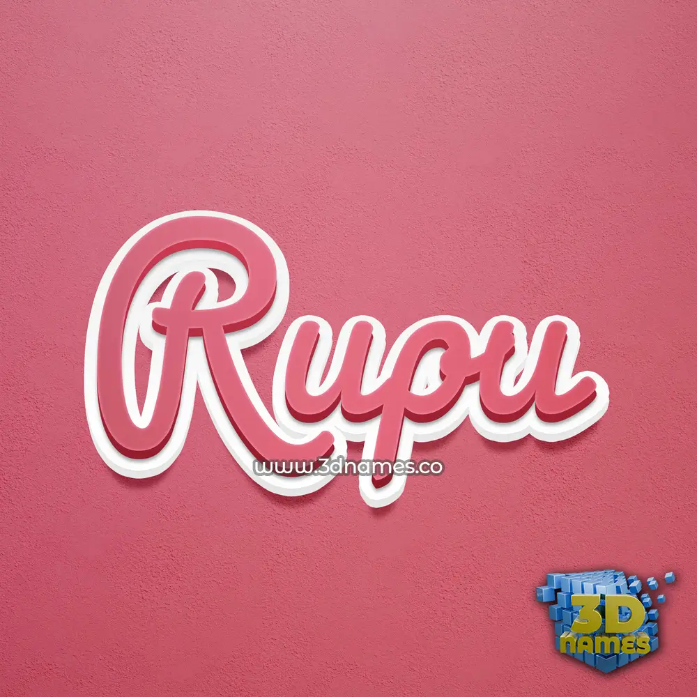 rupu in Red Scribble style - 3D name wallpaper rupu in Red Scribble style - 3D name wallpaper