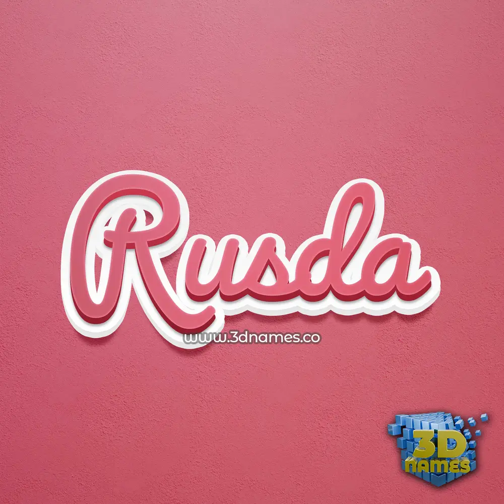 rusda in Red Scribble style - 3D name wallpaper rusda in Red Scribble style - 3D name wallpaper
