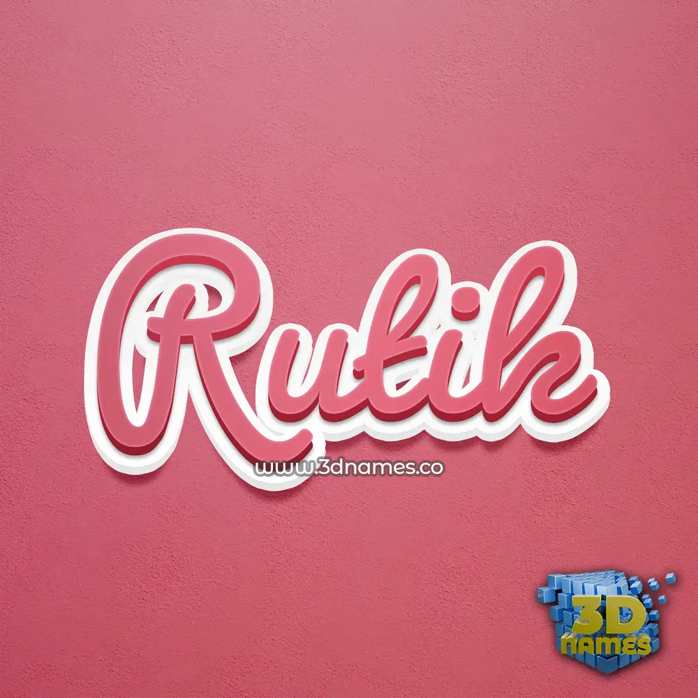 rutik in Red Scribble style - 3D name wallpaper rutik in Red Scribble style - 3D name wallpaper