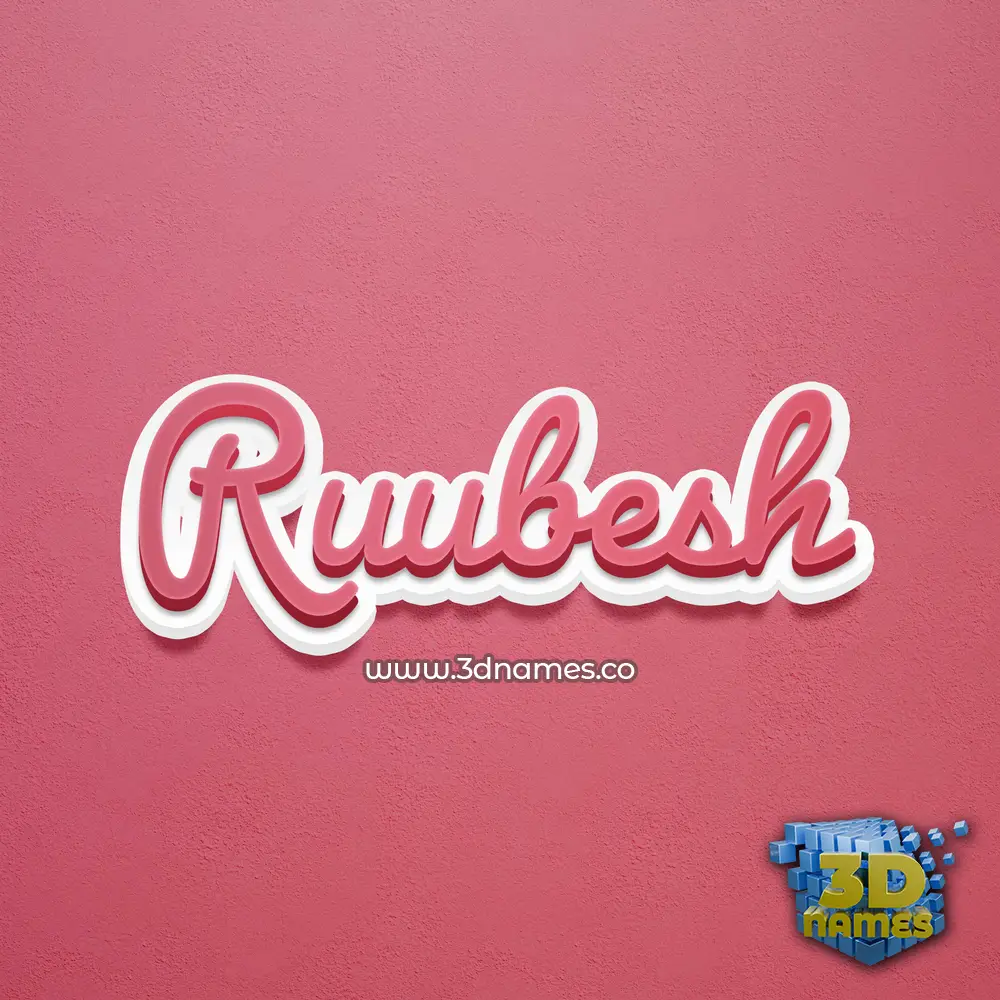 ruubesh in Red Scribble style - 3D name wallpaper ruubesh in Red Scribble style - 3D name wallpaper