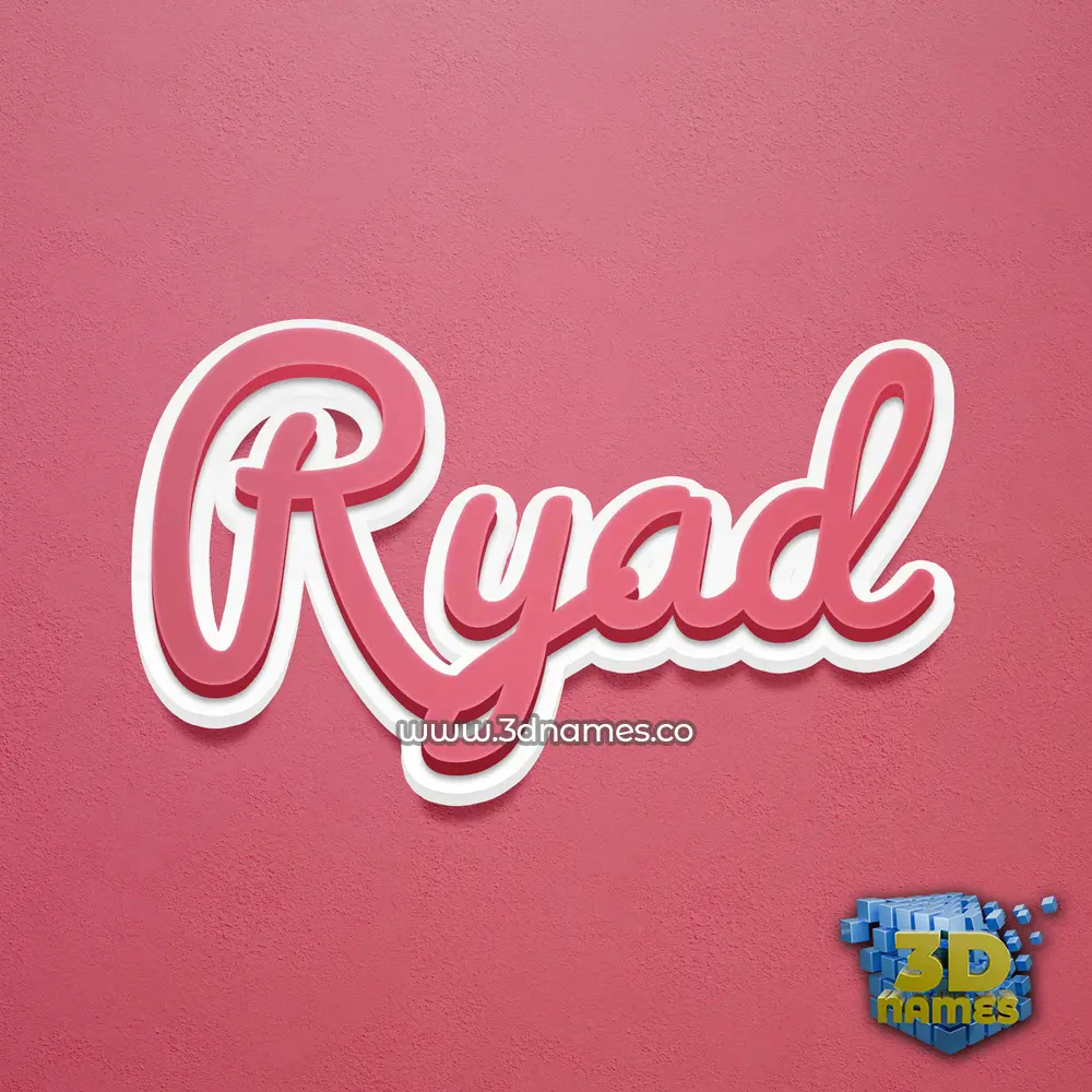 ryad in Red Scribble style - 3D name wallpaper ryad in Red Scribble style - 3D name wallpaper