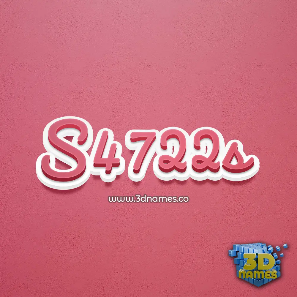 s4722s in Red Scribble style - 3D name wallpaper s4722s in Red Scribble style - 3D name wallpaper
