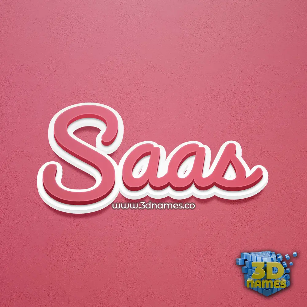 saas in Red Scribble style - 3D name wallpaper saas in Red Scribble style - 3D name wallpaper