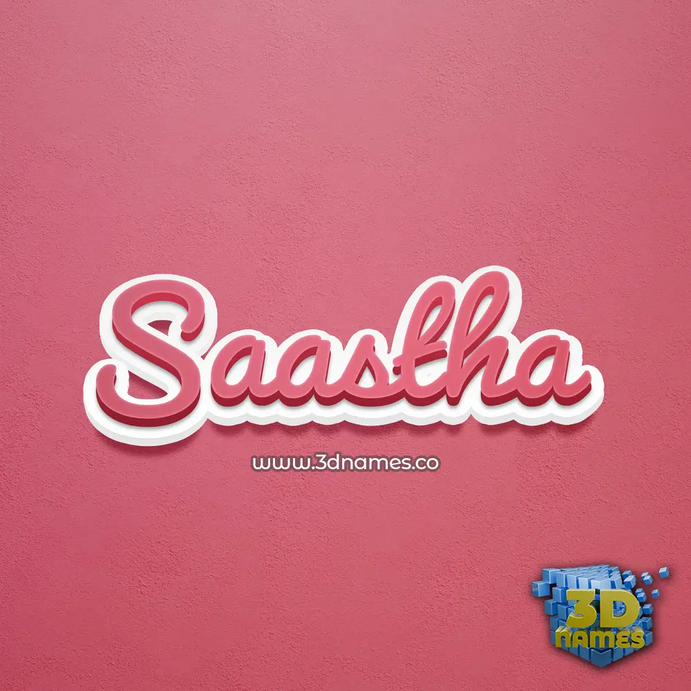 saastha in Red Scribble style - 3D name wallpaper saastha in Red Scribble style - 3D name wallpaper