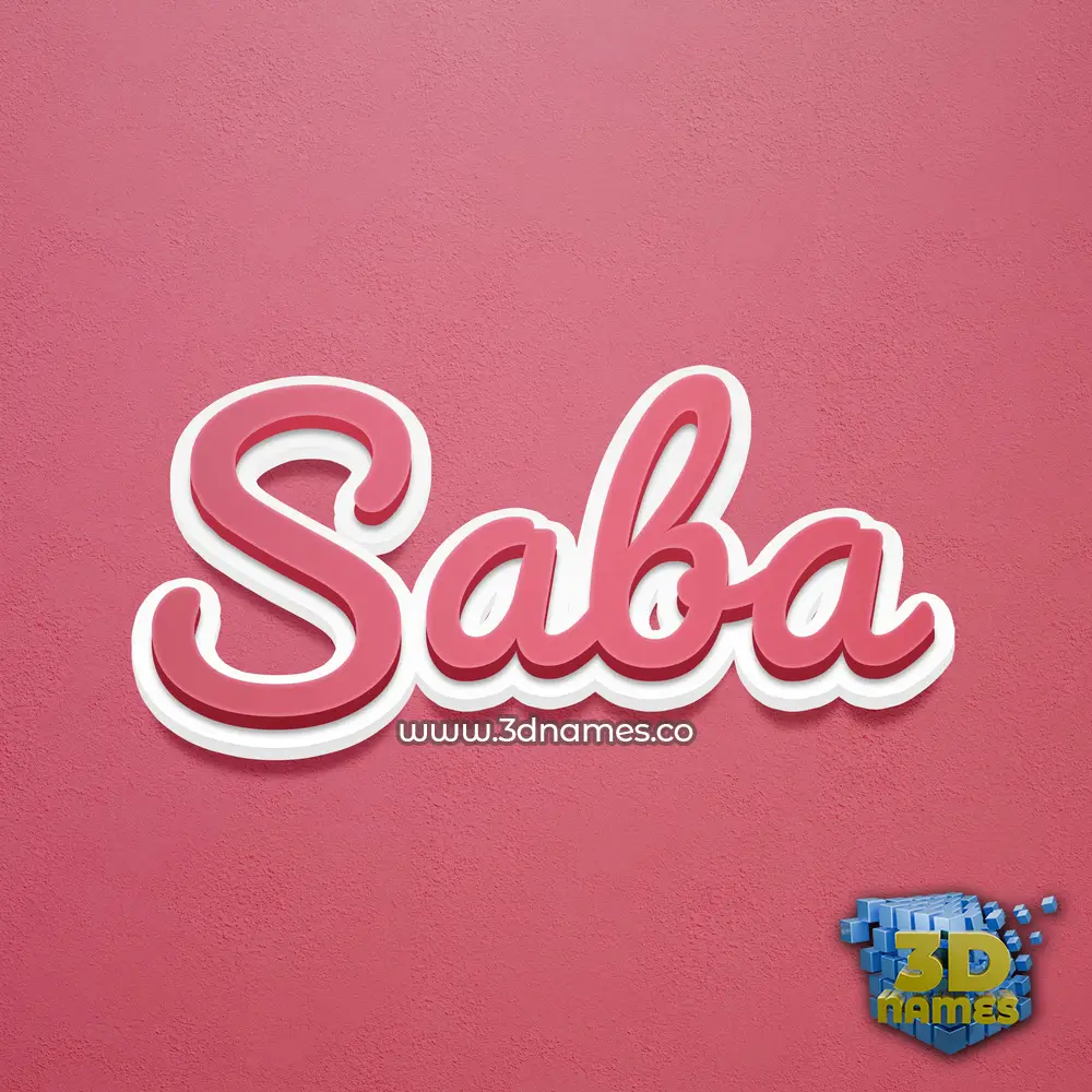 saba in Red Scribble style - 3D name wallpaper saba in Red Scribble style - 3D name wallpaper