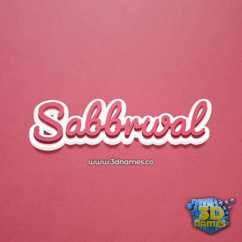 sabbrwal in Red Scribble style - 3D name wallpaper sabbrwal in Red Scribble style - 3D name wallpaper