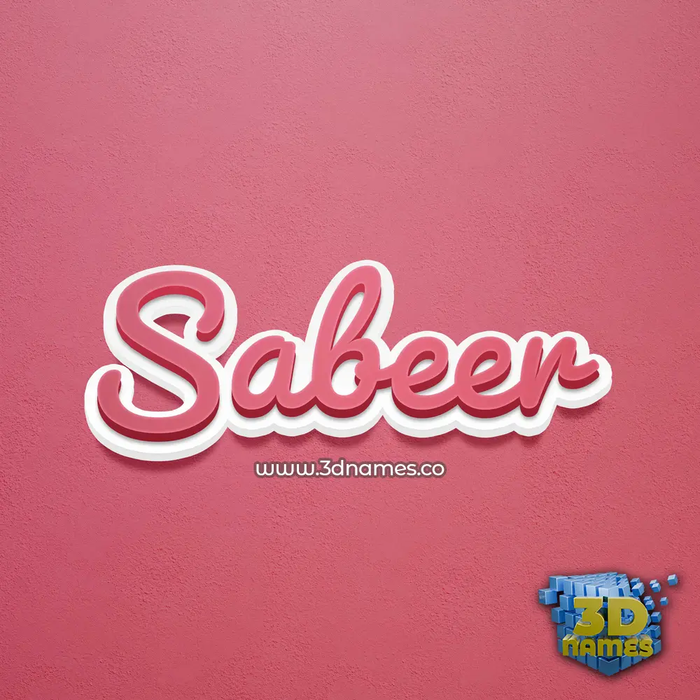 sabeer in Red Scribble style - 3D name wallpaper sabeer in Red Scribble style - 3D name wallpaper