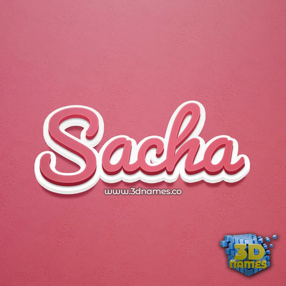 sacha in Red Scribble style - 3D name wallpaper sacha in Red Scribble style - 3D name wallpaper