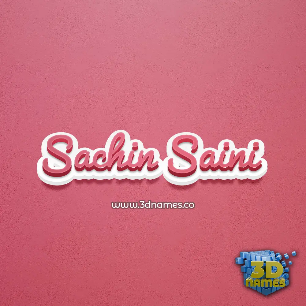 sachin saini in Red Scribble style - 3D name wallpaper sachin saini in Red Scribble style - 3D name wallpaper