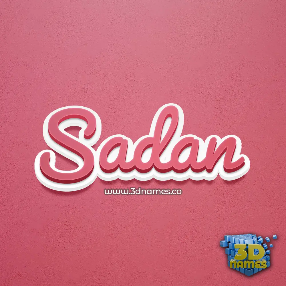sadan in Red Scribble style - 3D name wallpaper sadan in Red Scribble style - 3D name wallpaper
